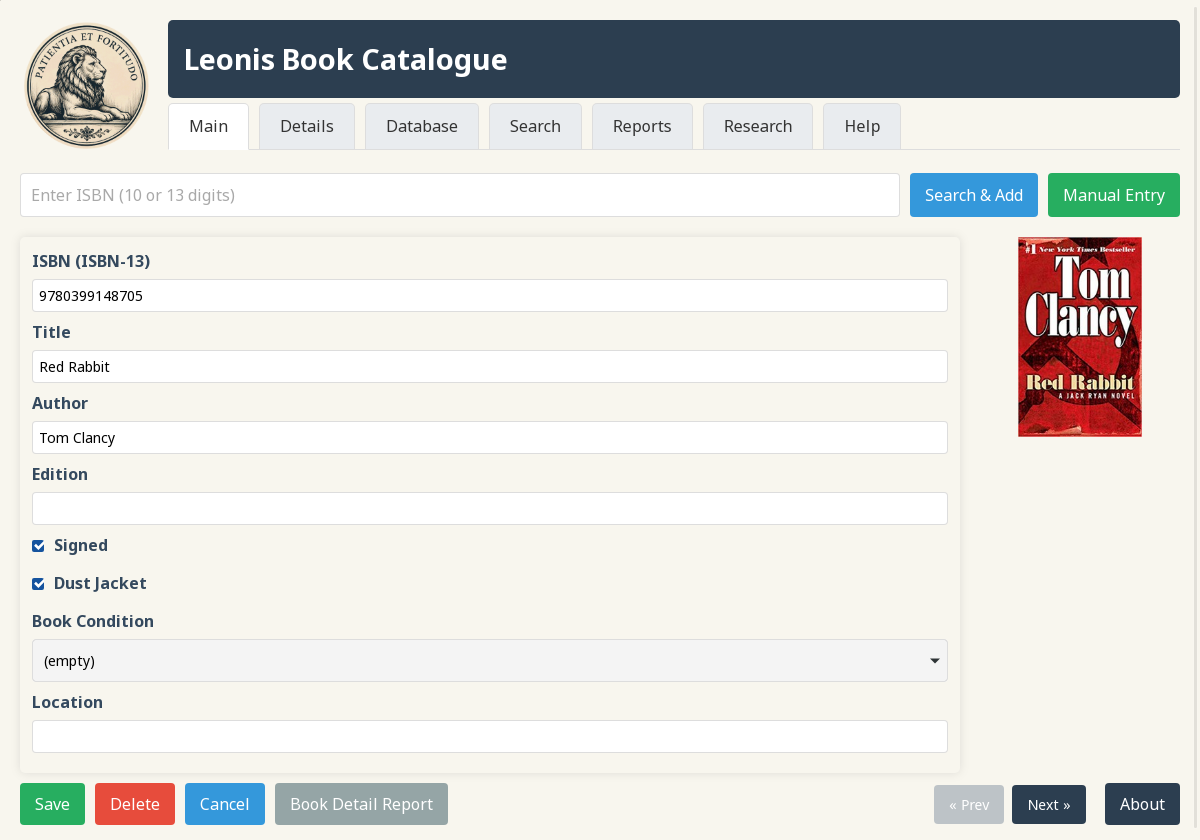Leonis Main Interface
